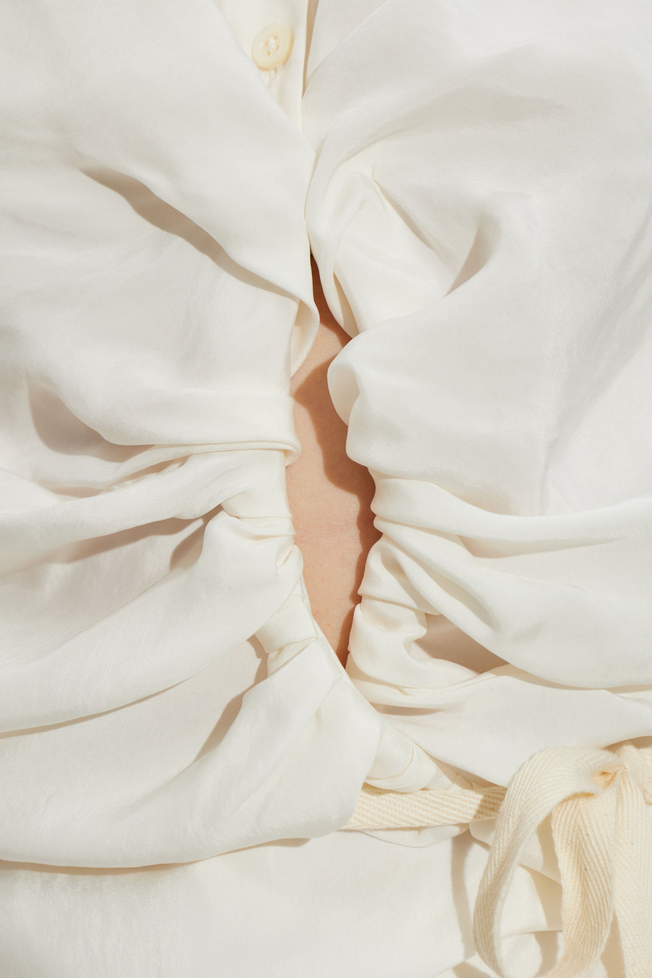 Maison Margiela Shirt with draped front | Women's | Vitkac